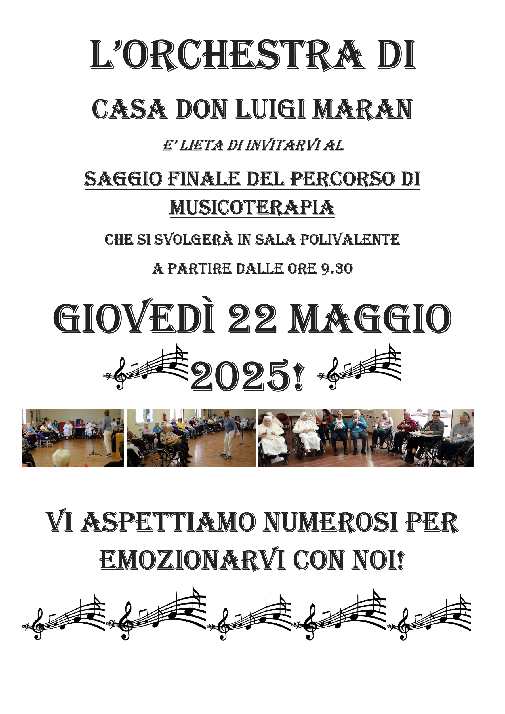 Saggio finale del gruppo Musicoterapia